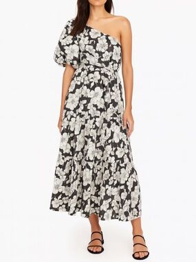 Tuckernuck Hyacinth House Maureen One-Shoulder Midi Dress - Extra Small (XS)